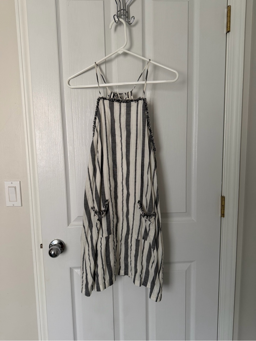 Altar’d State Striped Black and White Girls' Sundress